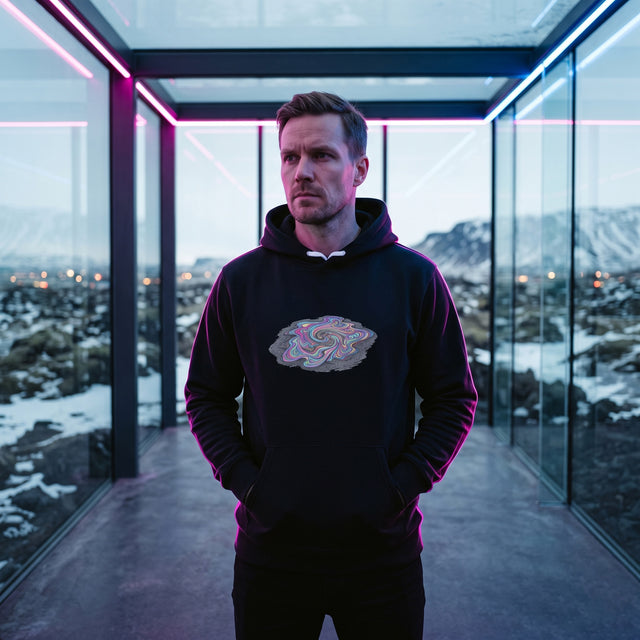 Asphalt Slick | No. 486, Unisex Pullover Hoodie