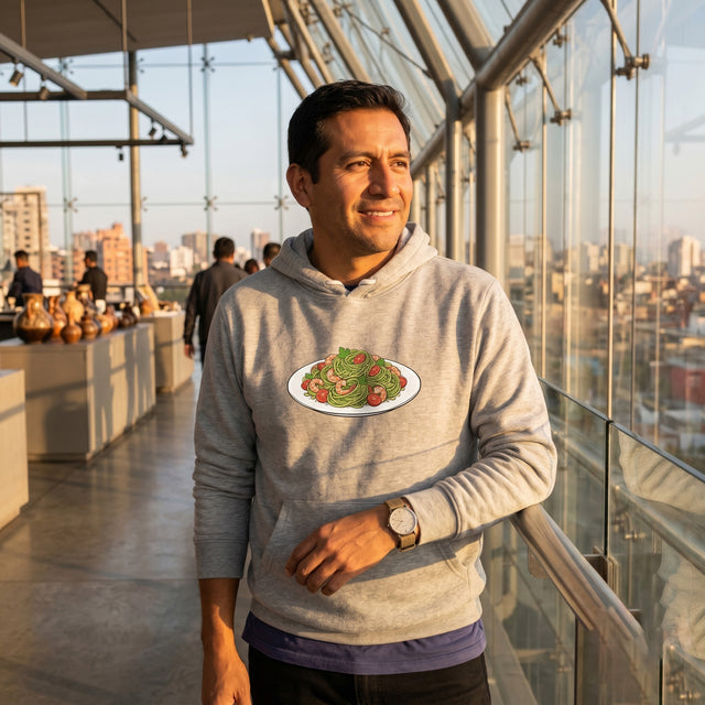 Basil Pesto & Shrimp | No. 448, Unisex Pullover Hoodie