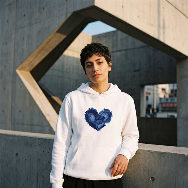 Cobalt Rhythm | No. 461, Unisex Pullover Hoodie