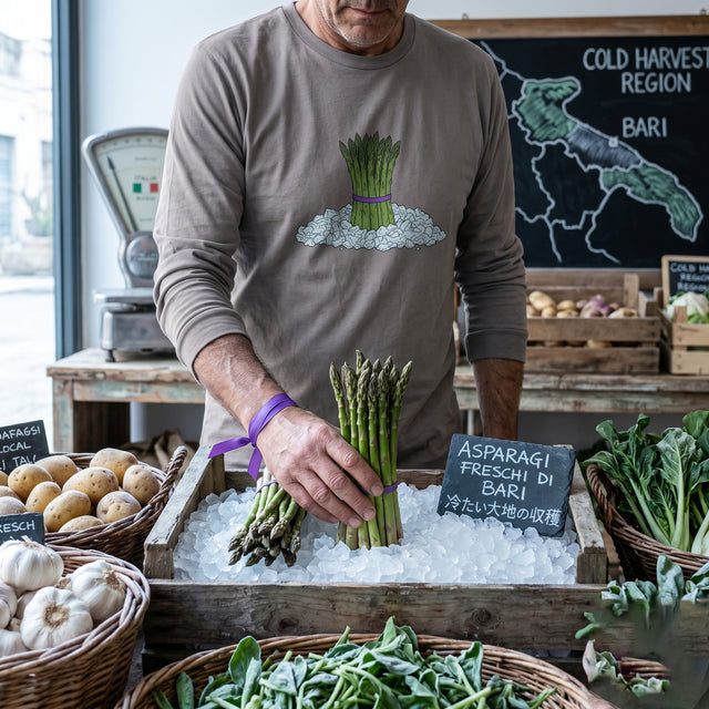 Iced Asparagus | No. 438, Unisex Long Sleeve T-Shirt