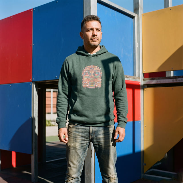 Arte camión pakistaní | Nº 484, Sudadera con capucha unisex