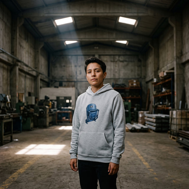 Reserved Blue | No. 487, Unisex Pullover Hoodie
