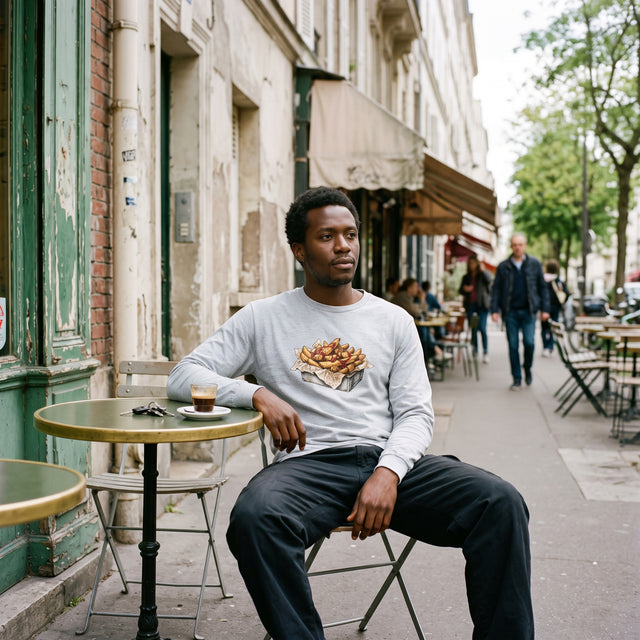 Steak Cut Fries | Nr. 580, Unisex-Langarmshirt