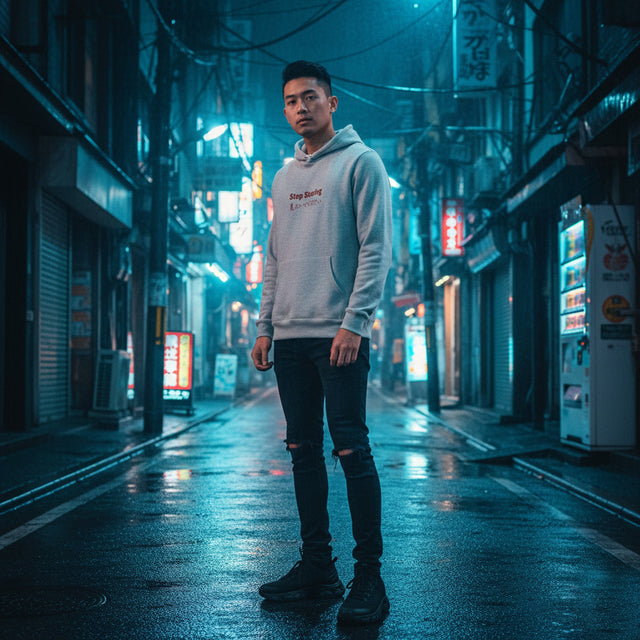 Stop Staring, 見ないで | No. 323, Unisex Pullover Hoodie