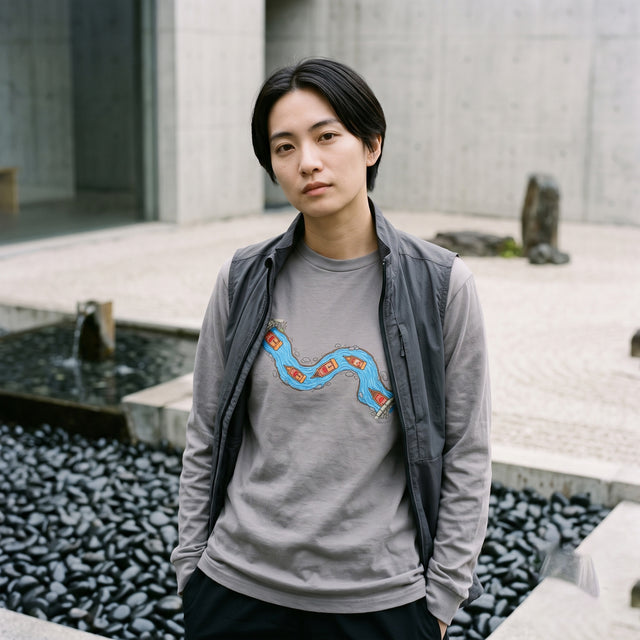 Sushi Stream | No. 475, Unisex Long Sleeve T-Shirt