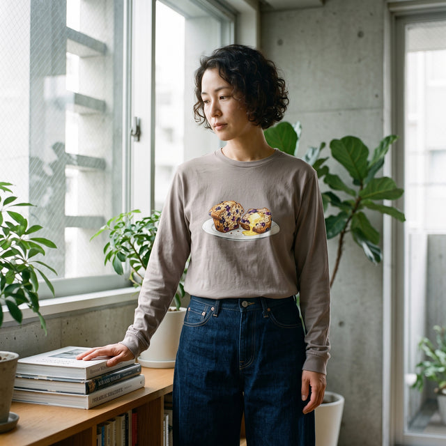 The Halved Muffin | No. 562, Unisex Long Sleeve T-Shirt