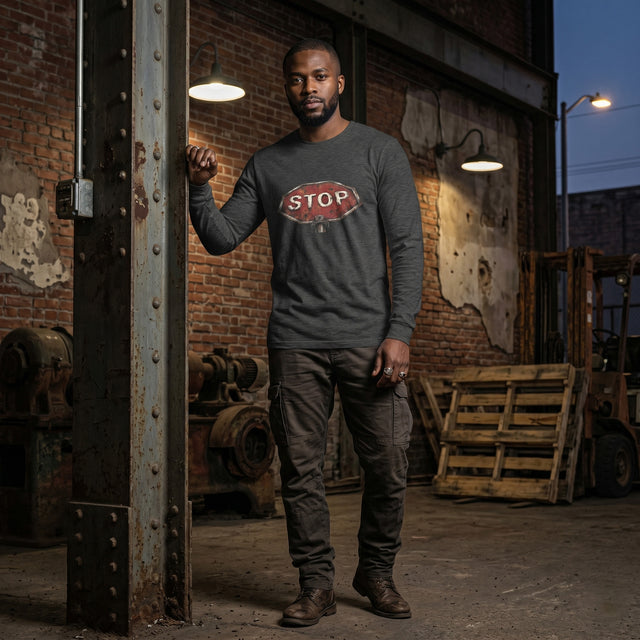 The Rusted Halt | No. 402, Unisex Long Sleeve T-Shirt