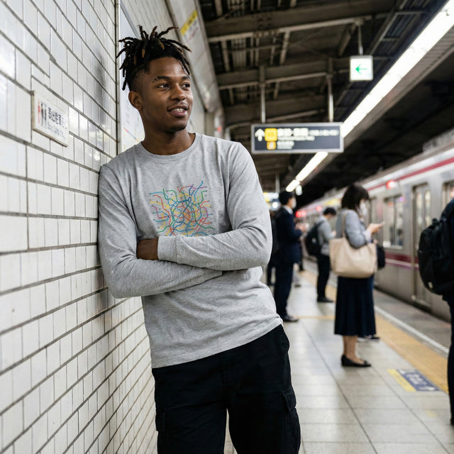 アーバントランジット | No. 015 ユニセックス ロングスリーブTシャツ