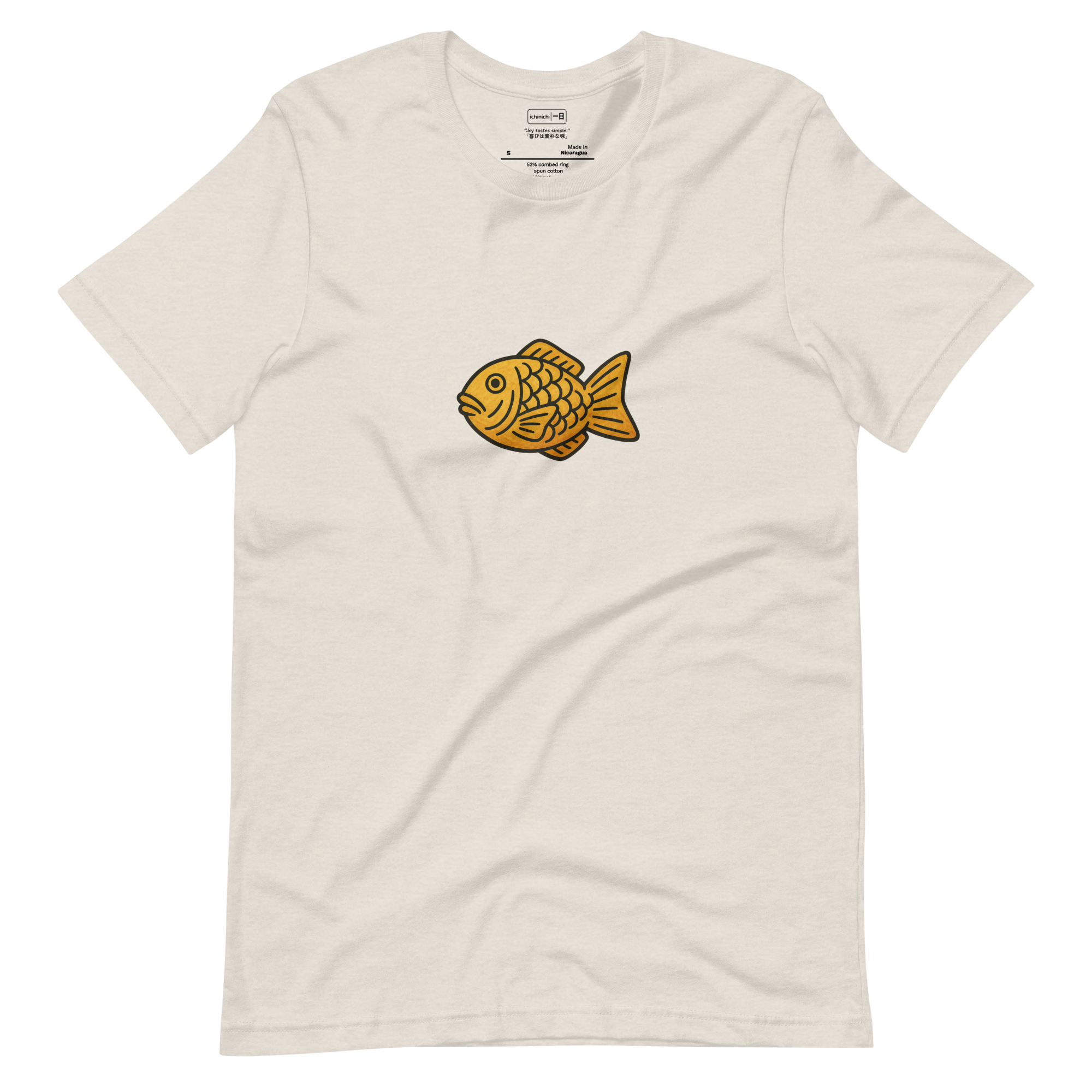 Minimalist taiyaki fish illustration inspired by Japanese street food