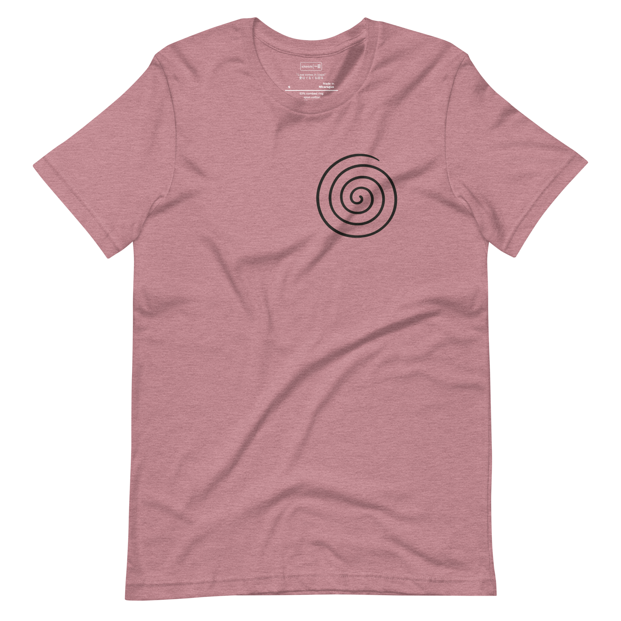 Minimalist hand-drawn spiral in loose, sketchy lines