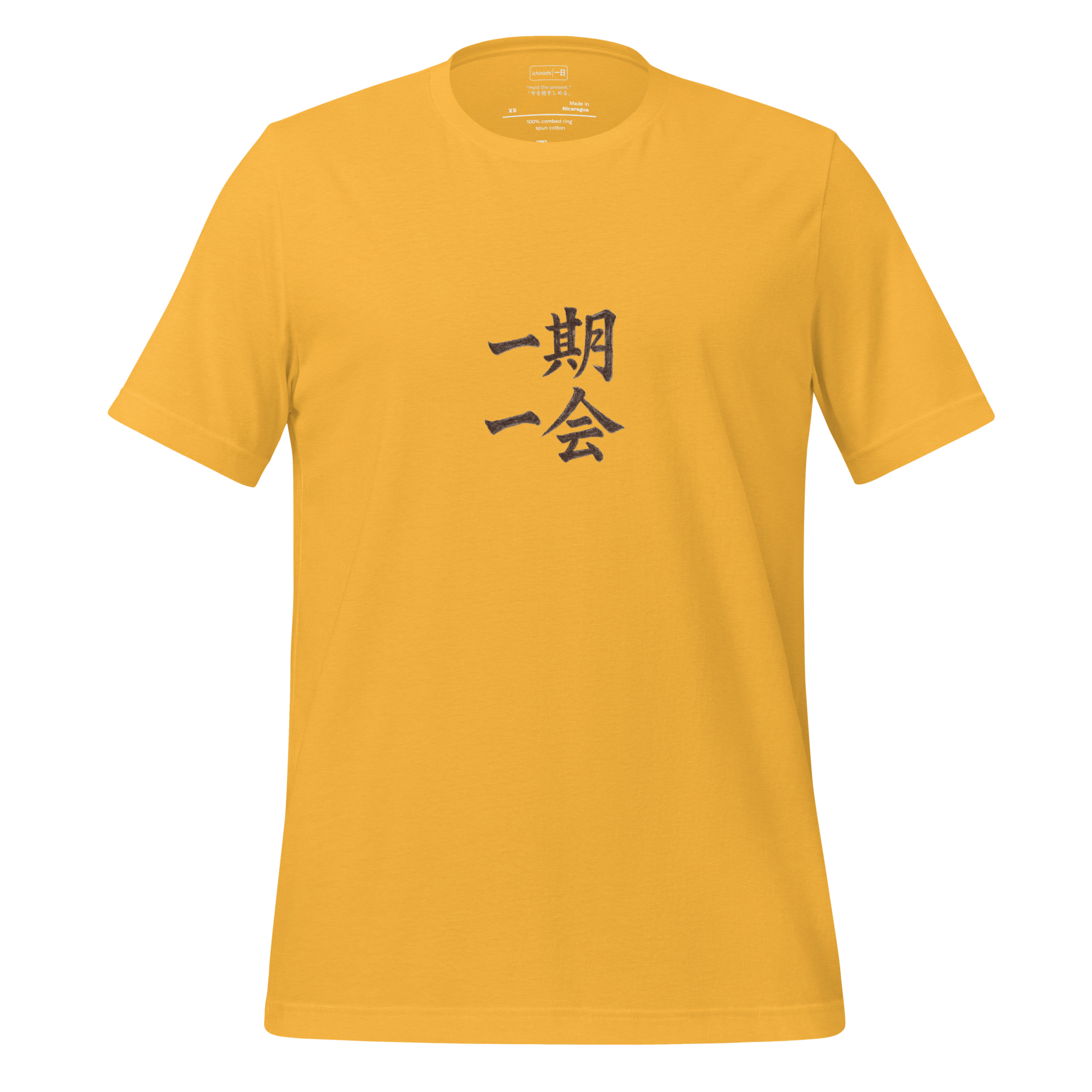 Minimalist Japanese ichigo ichie kanji design symbolizing one time one meeting