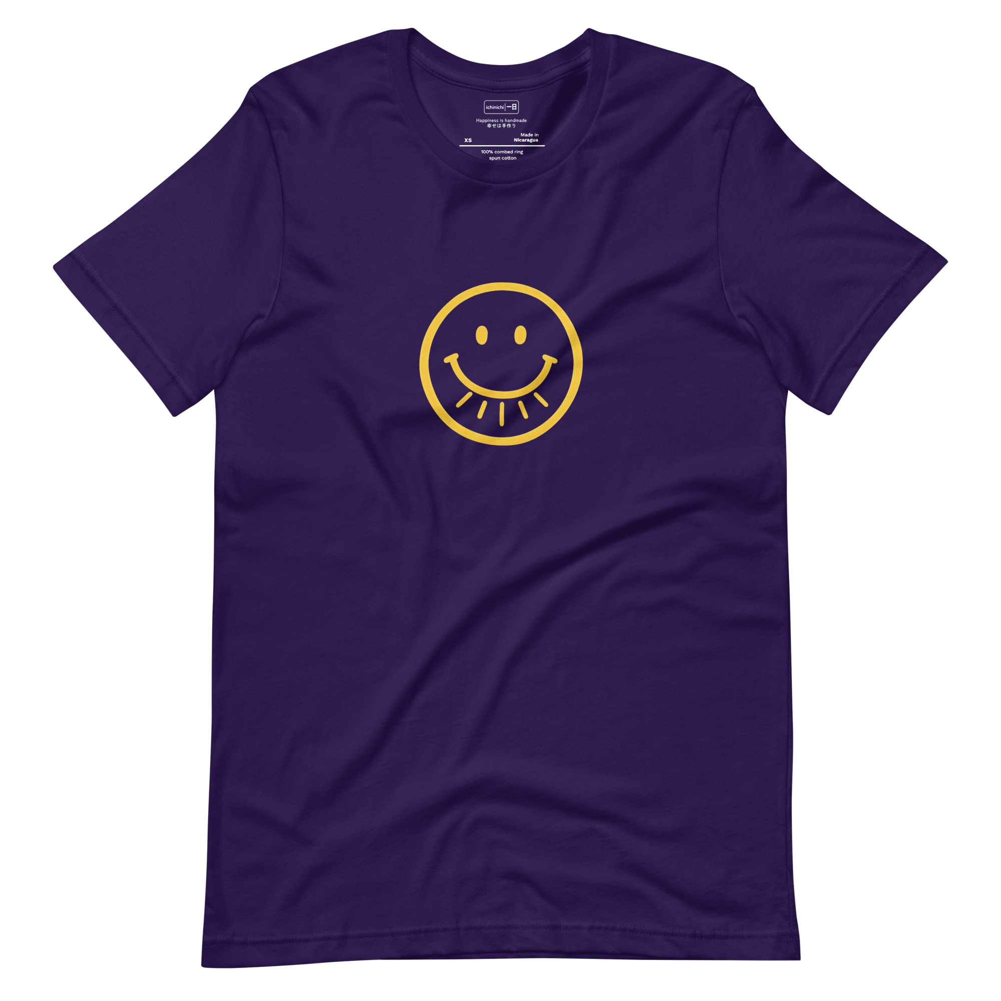 Pure Content #110 - Hand-drawn imperfect smiley face with radiating sunburst symbolizing authentic happiness