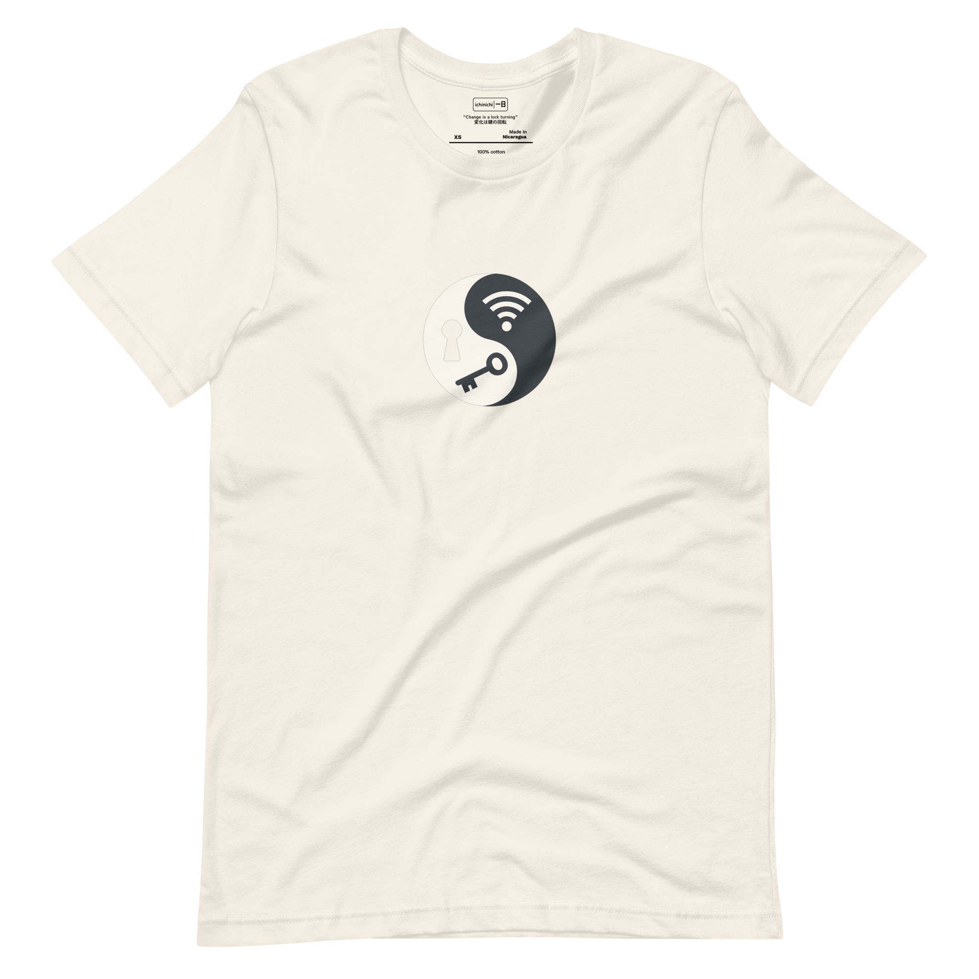 Lockshift #122 - Yin-yang design combining traditional keyhole with digital Wi-Fi lock signal