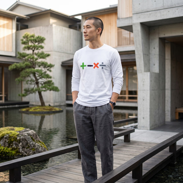 Calculated Strokes | No. 536、ユニセックス長袖Tシャツ