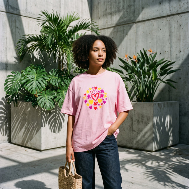 Celestial Hearts | No. 570, Oversized T-Shirt