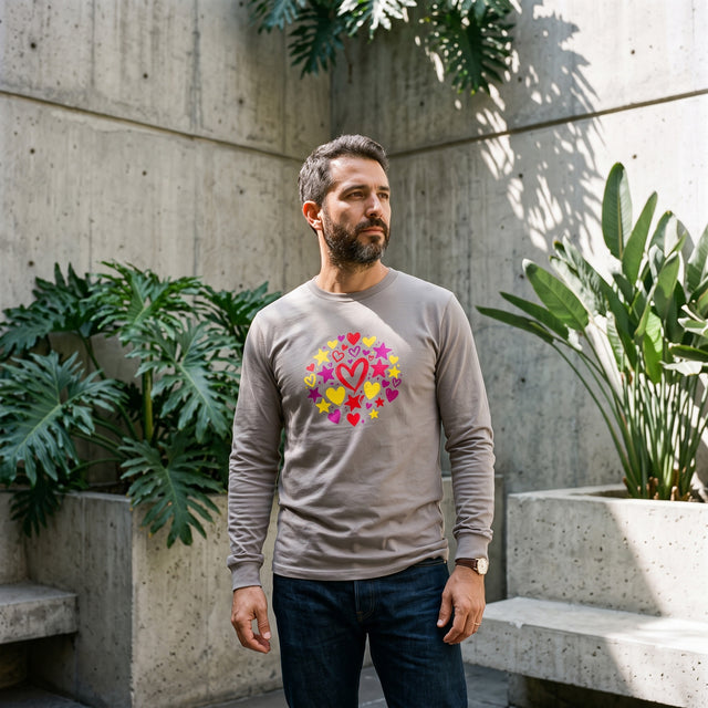 Celestial Hearts | No. 570, Unisex Long Sleeve T-Shirt