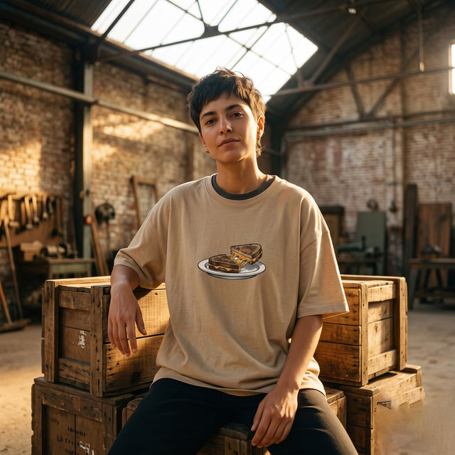 Diagonal Melt | No. 463, Oversize T-Shirt