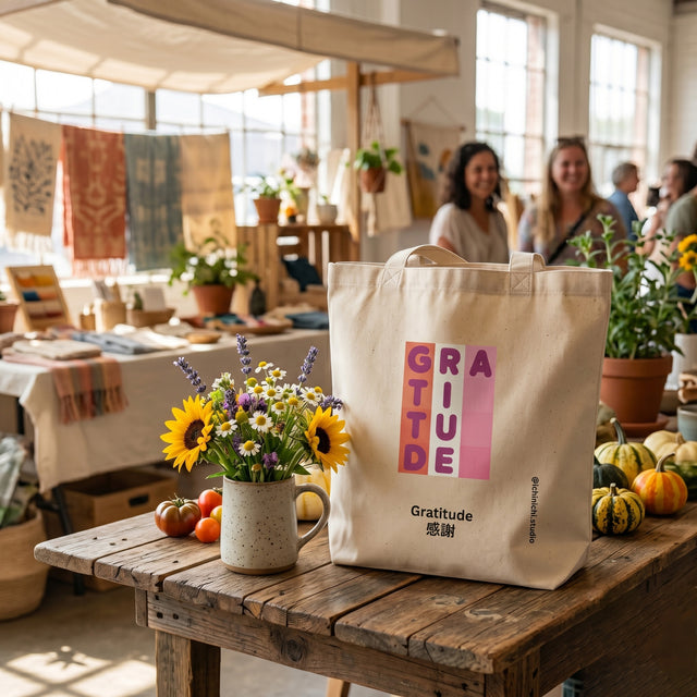 Gratitude Grid | No. 444, Eco Tote Bag