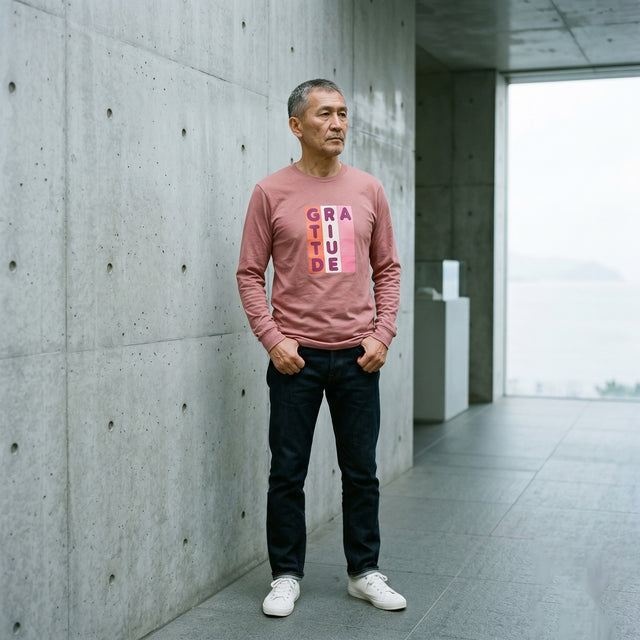 Gratitude Grid | No. 444, Unisex Long Sleeve T-Shirt