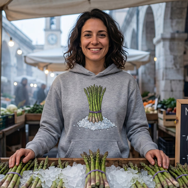 Iced Asparagus | No. 438, Unisex Pullover Hoodie