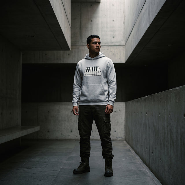 Teclas de piano | N.º 524, Sudadera con capucha unisex