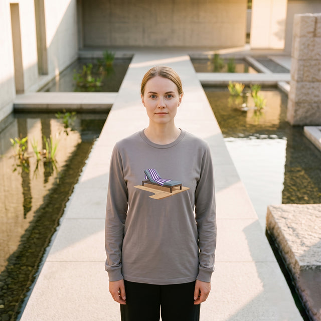 Poolside Lounge | No. 490, Unisex Long Sleeve T-Shirt