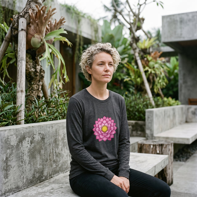 Sacred Lotus | No. 522, Unisex Long Sleeve T-Shirt