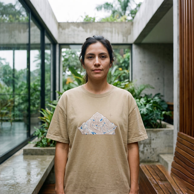 Sepia Terrain | No. 488, Oversize T-Shirt