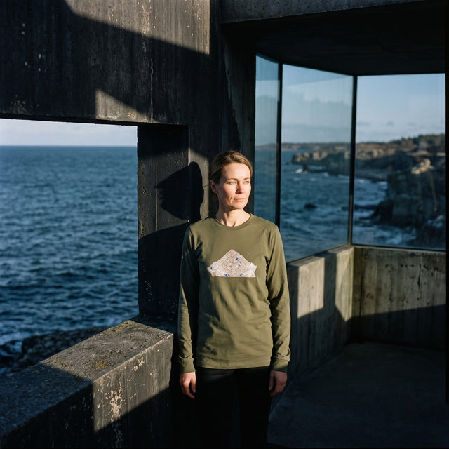 Sepia Terrain | No. 488, Unisex Long Sleeve T-Shirt