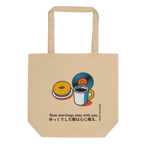 Bagels, Coffee & Vinyl – Tote Bag – Lifestyle Video