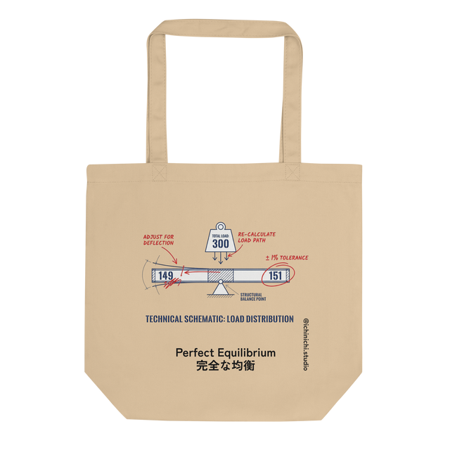 Minimalist Tote Bag featuring the twin prime equation of 149 and 151 forming the number 300.