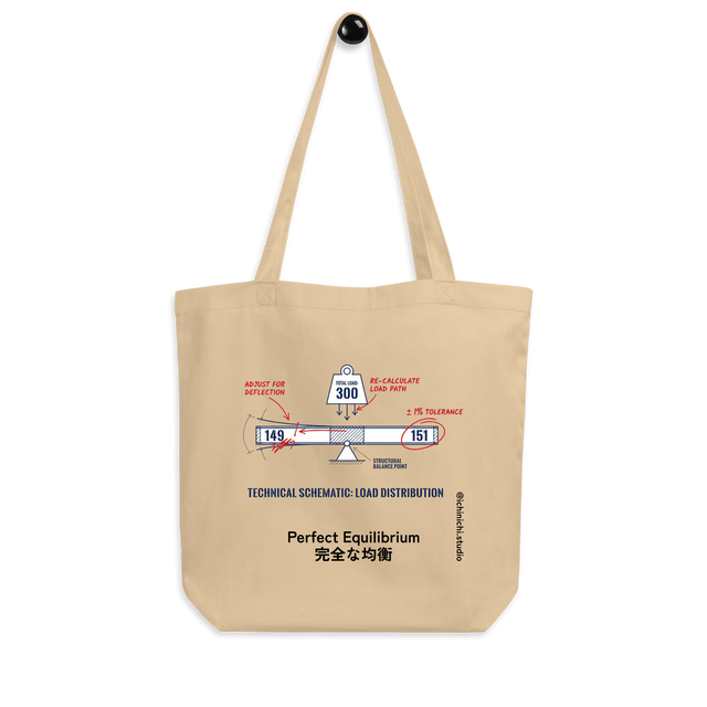 Minimalist Tote Bag featuring the twin prime equation of 149 and 151 forming the number 300.
