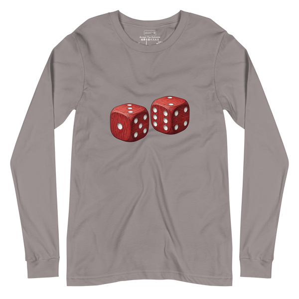 Red Dice No. 430 Unisex Long Sleeve T-Shirt | Storm Front Grey