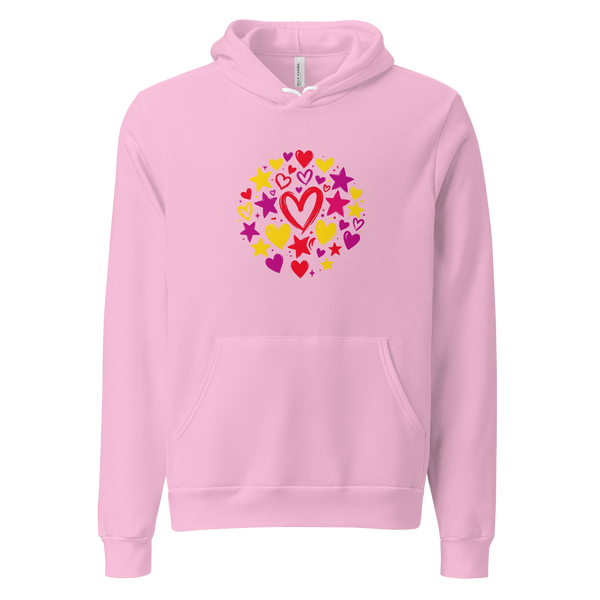 Celestial Hearts No. 570 Unisex Pullover Hoodie – Lifestyle Video