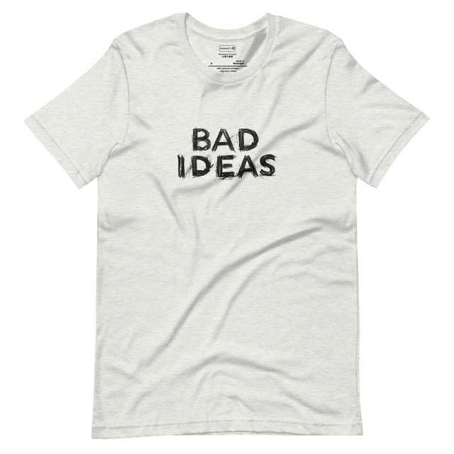 Charcoal sketch illustration with heavy smudging and textural charcoal marks on a Short Sleeve T-Shirt.