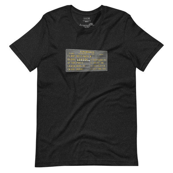 Split-Flap Departure No. 333 – T-Shirt – Lifestyle Video