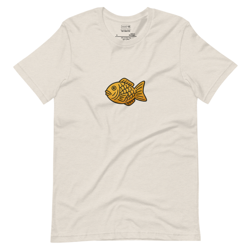 Minimalist taiyaki fish illustration inspired by Japanese street food
