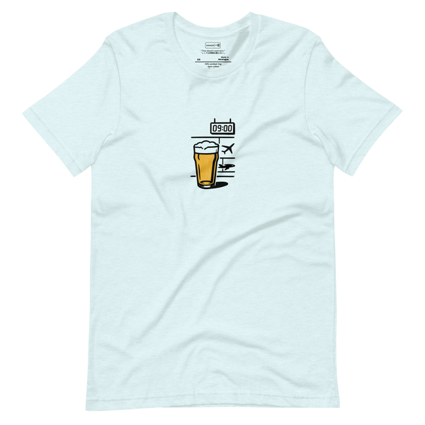 9AM Beer at the Airport – T-Shirt – Lifestyle Video