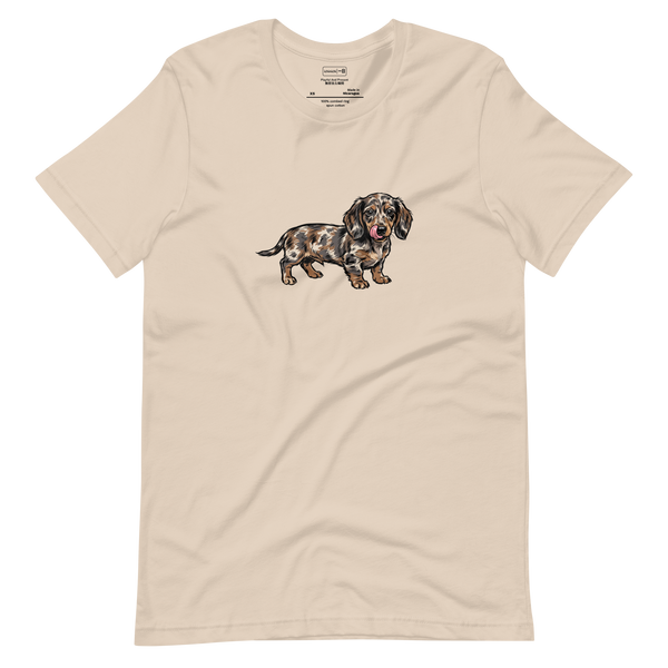 Spotted Dachshund No. 539 Unisex T-Shirt – Lifestyle Video