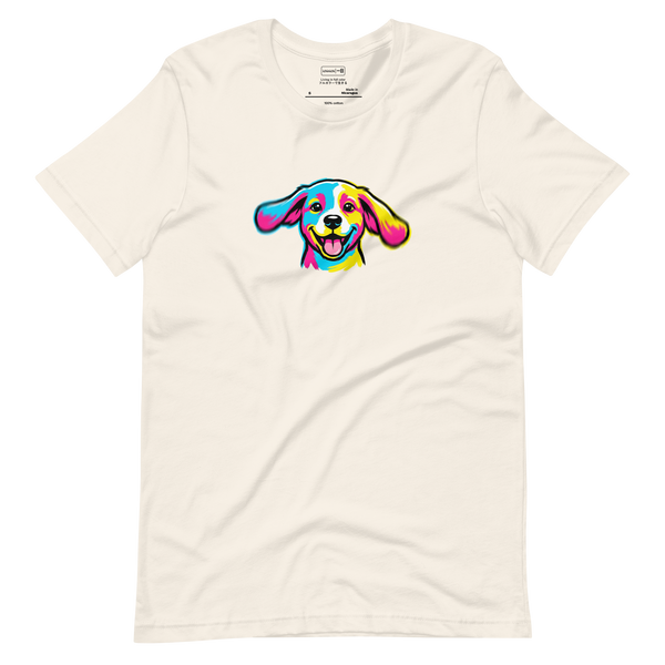 Pop Art Puppy T-Shirt – Vintage White – Miami Lifestyle Video