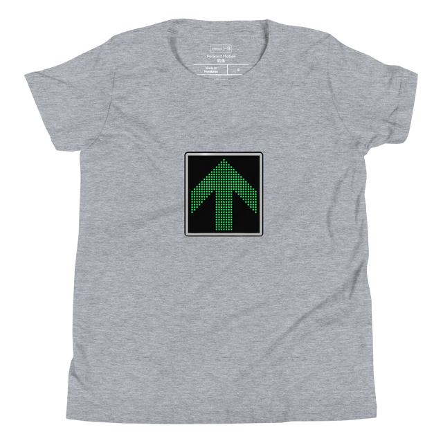 Illustration of Tokyo subway turnstile green arrow on a Youth T-Shirt